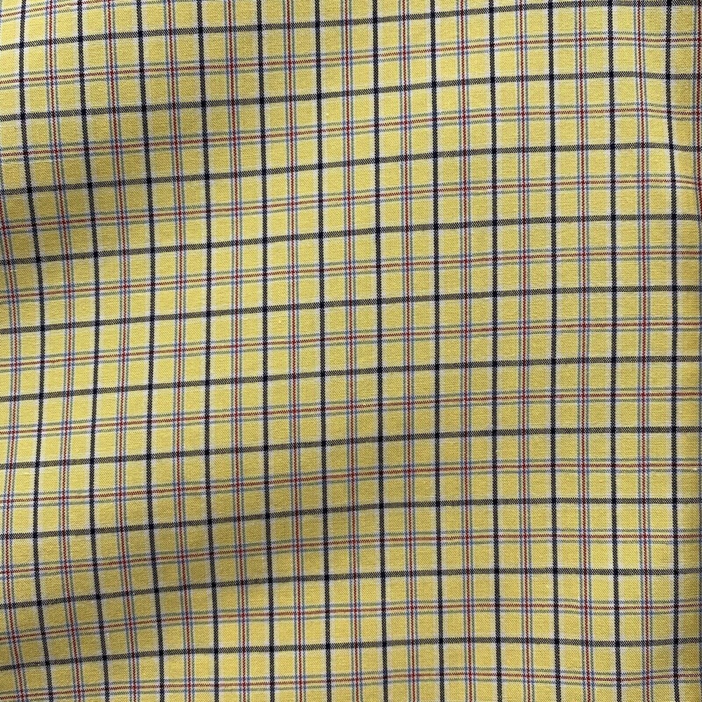 Tommy Hilfiger Button Up Shirt Mens XL X-Large Loose Fit Yellow Check Y2K Preppy - Picture 4 of 14
